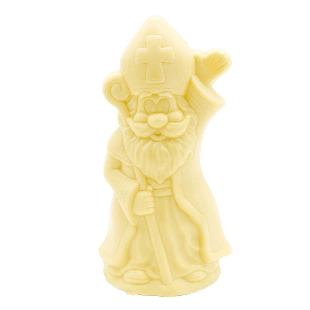 White chocolate Saint Nicholas with sceptre 250g