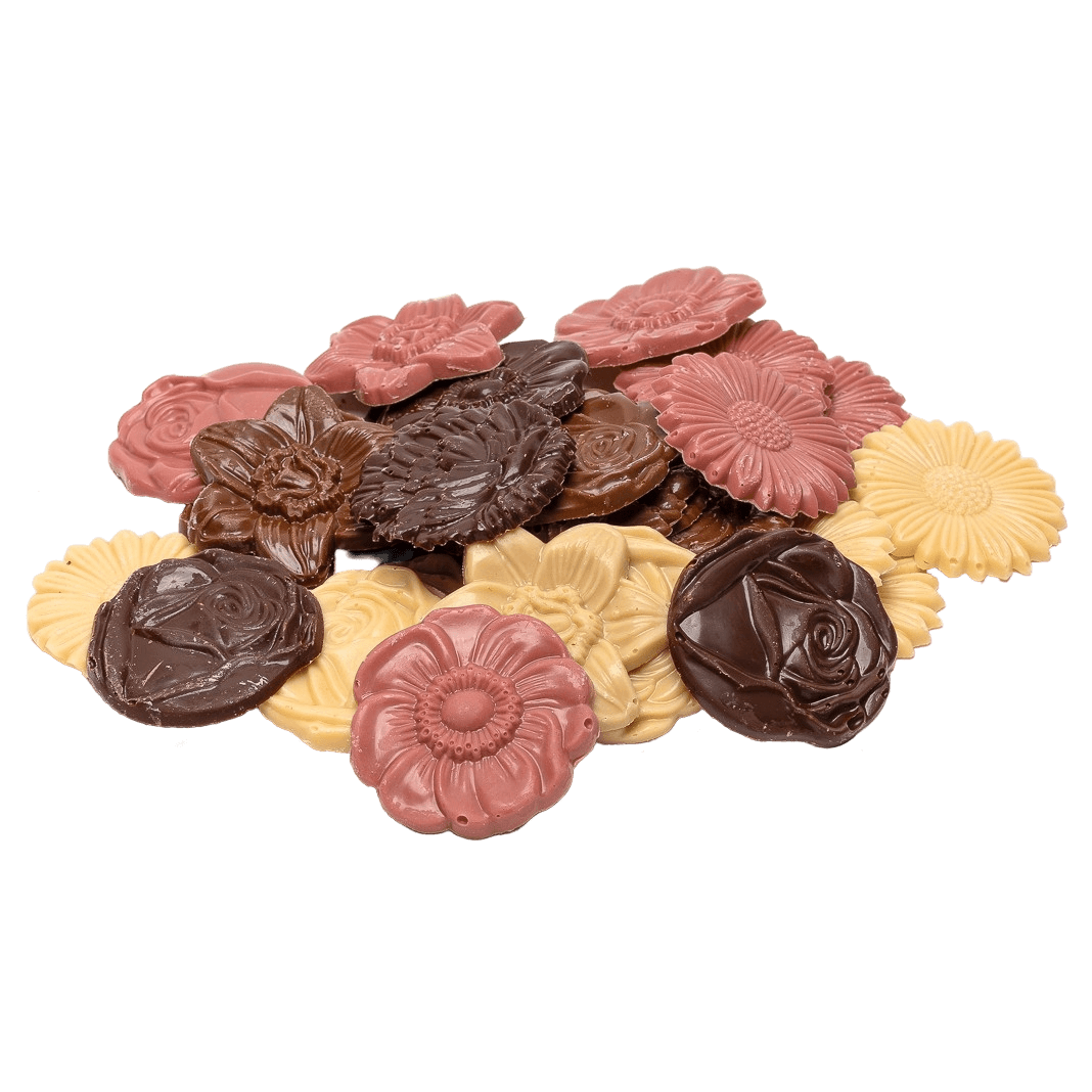 Mix of chocolate flowers 120g