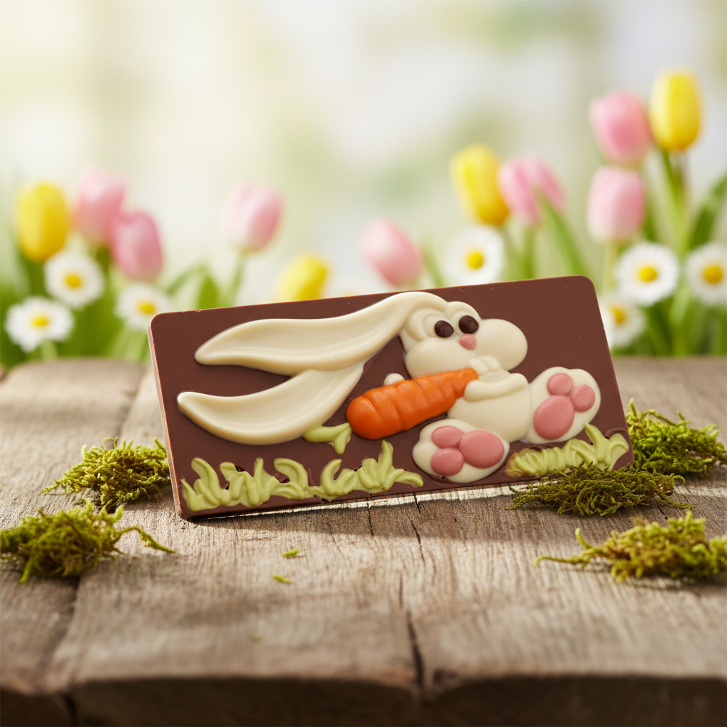 Milk chocolate Easter bunny bar 100g