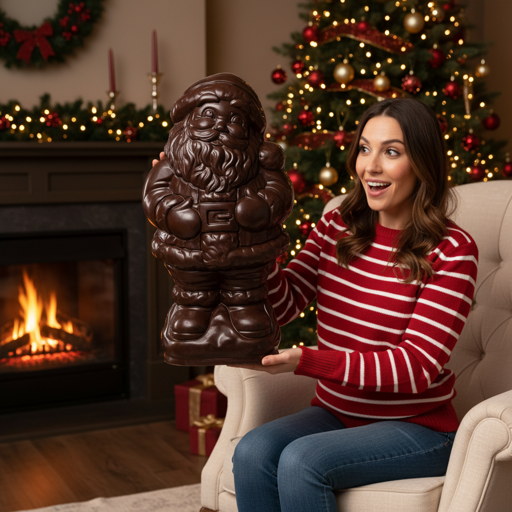 Chocolat noir Père Noël 3 Kgs