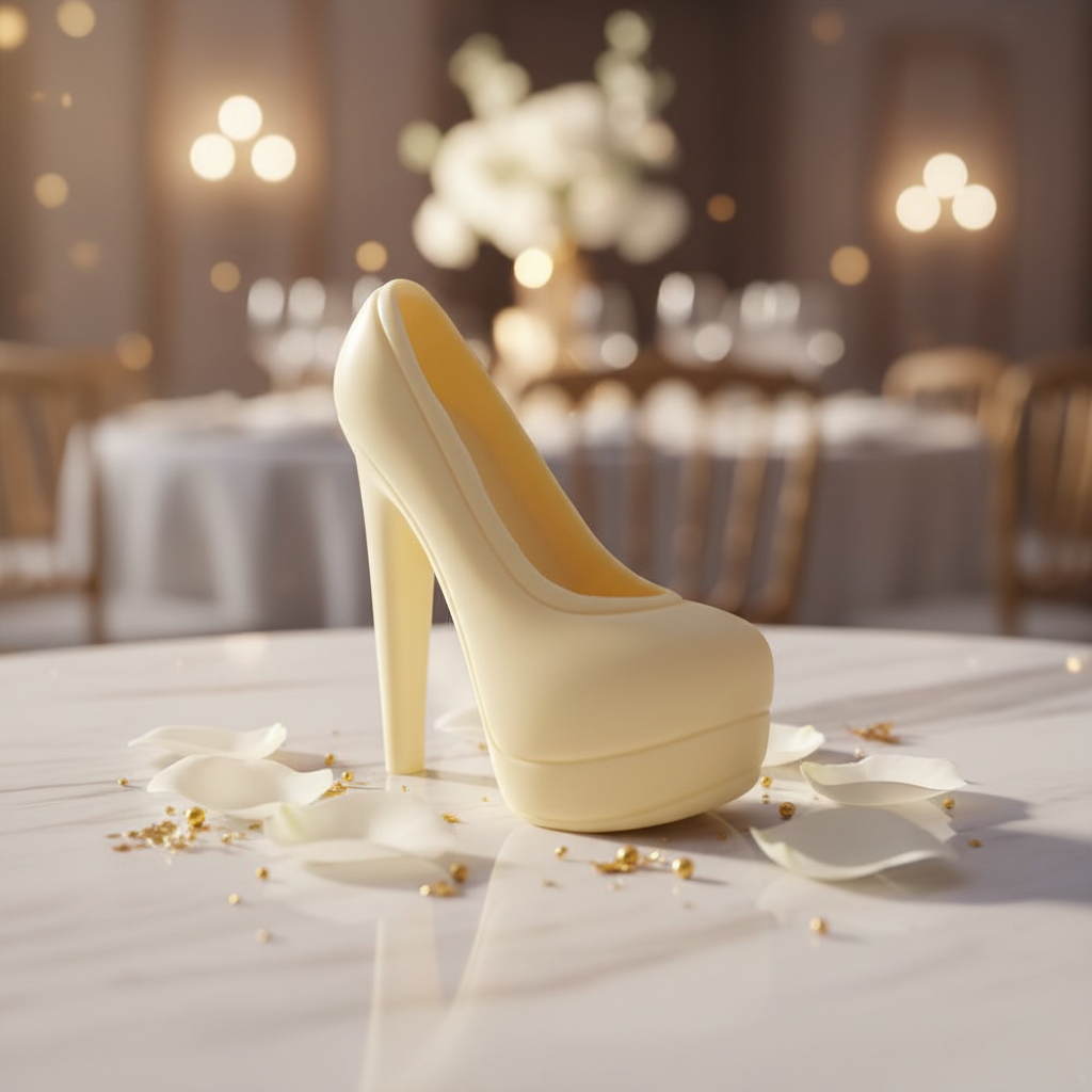 White chocolate high heel 180g