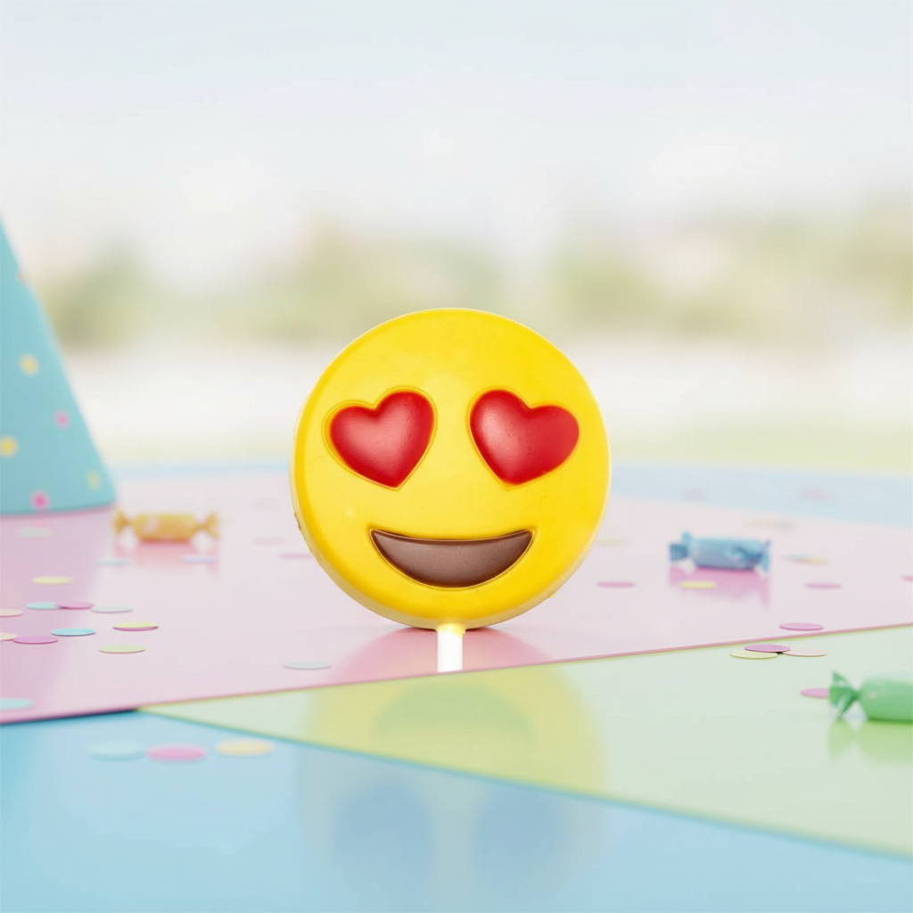 Chocolate lollipop emoji love