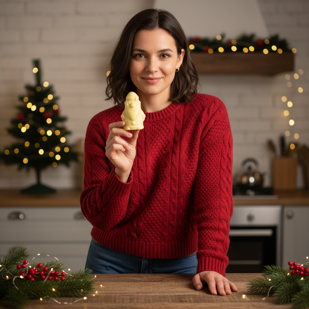 Chocolat blanc Père Noël 150g