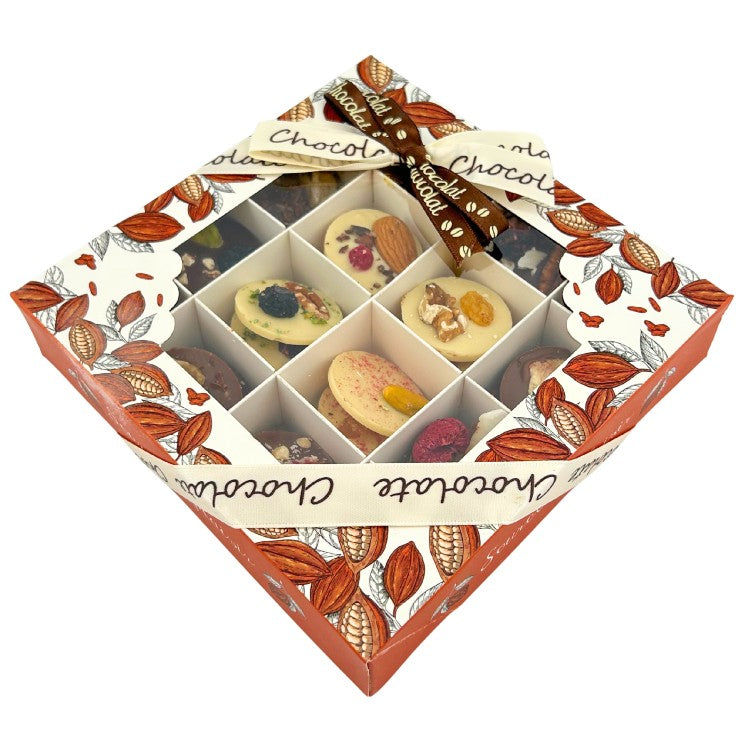 Box of chocolate mendiants 48 pieces