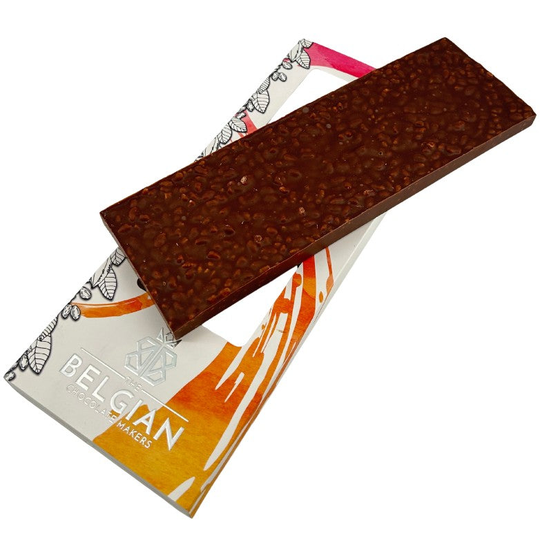 Fantasy milk chocolate bar 375 grs with crispy rice