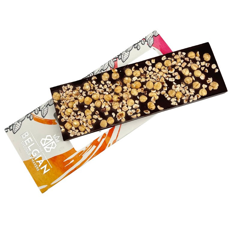 Fantasy dark chocolate bar 550 grs with Piedmont hazelnuts