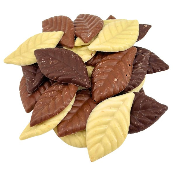 Mix of chocolate leaves