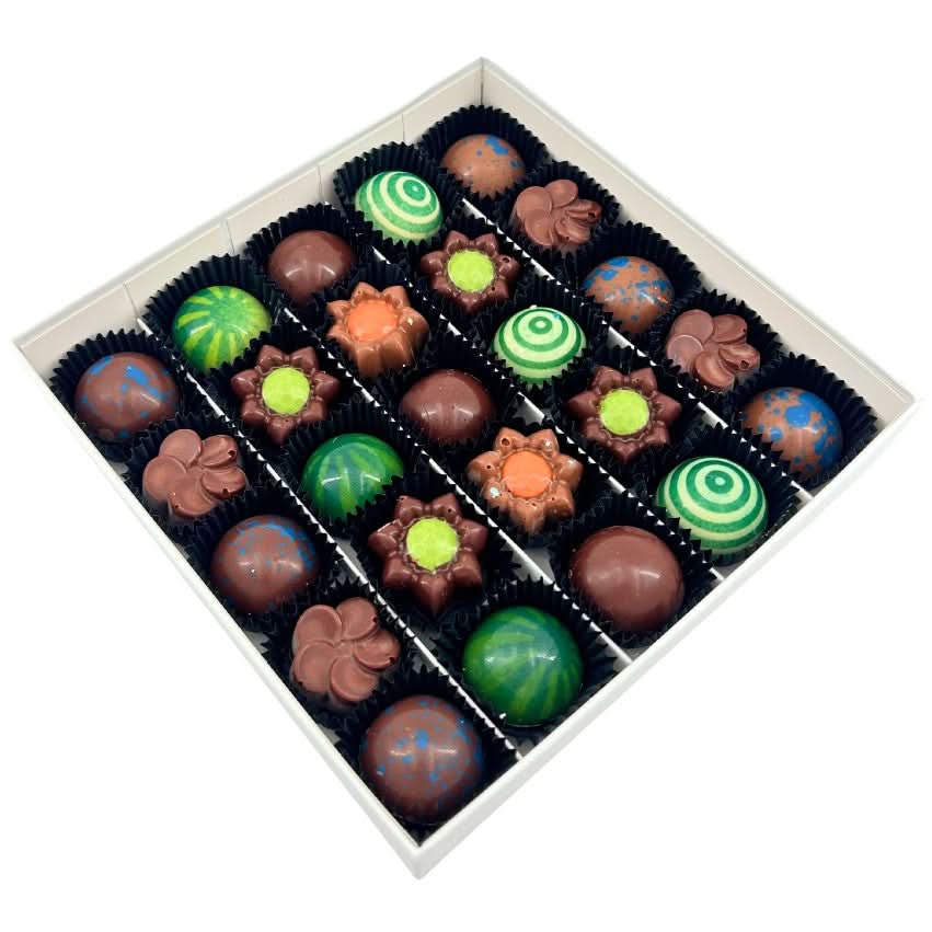 Tropical sea pralines box (mixed) 375 Grs - The Belgian Chocolate Makers