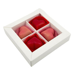 Love box of 4 belgian pralines 50 Grsè - The Belgian Chocolate Makers