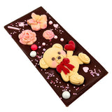 Chocolate handmade bar bear (dark) 120 Grs