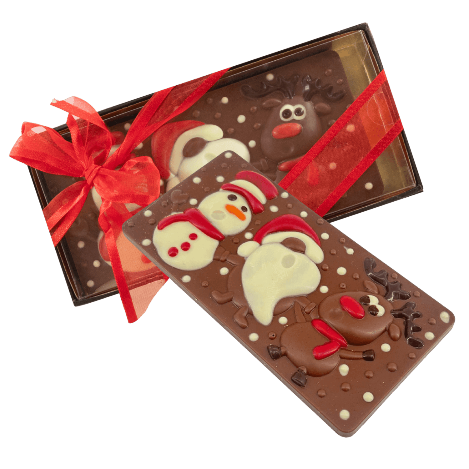 Milk chocolate Christmas friends bar 100g