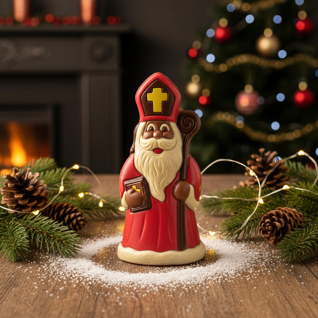 Milk chocolate Saint Nicholas with sceptre 225g