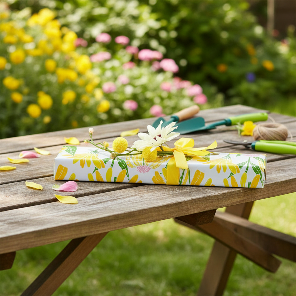 Sunny daisy box of assorted Belgian pralines 105g