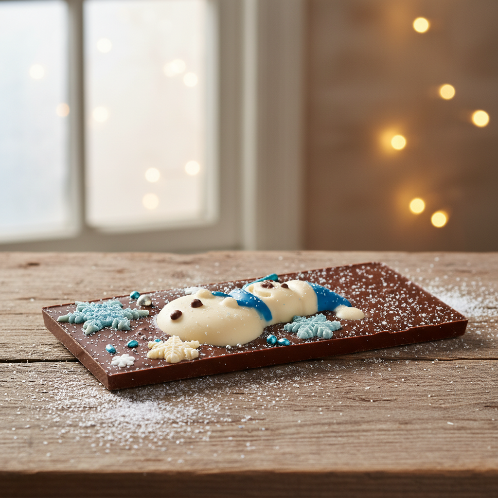 Dark chocolate bar winter 120g