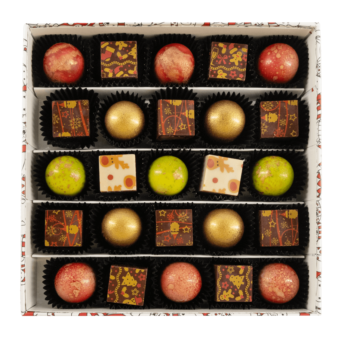 Christmas box 25 pralines 375g