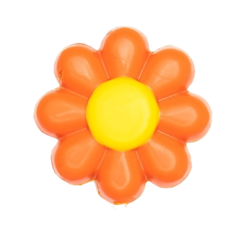 White chocolate orange flower lollipop 20g