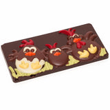 Chocolate handmade bar Family chicken (dark) 105 Grs
