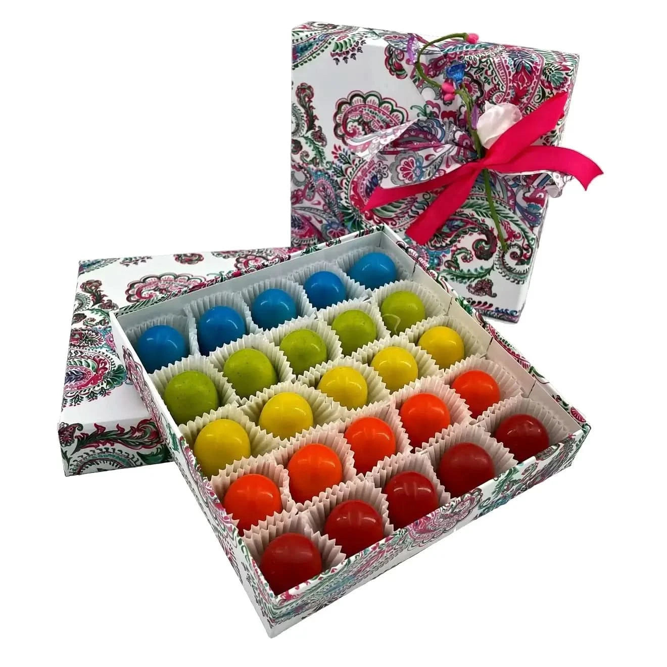 Pralines in an exotic box