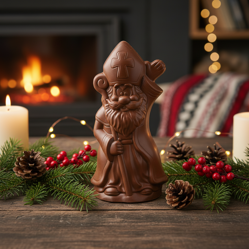 Milk chocolate Saint Nicholas with sceptre 250g