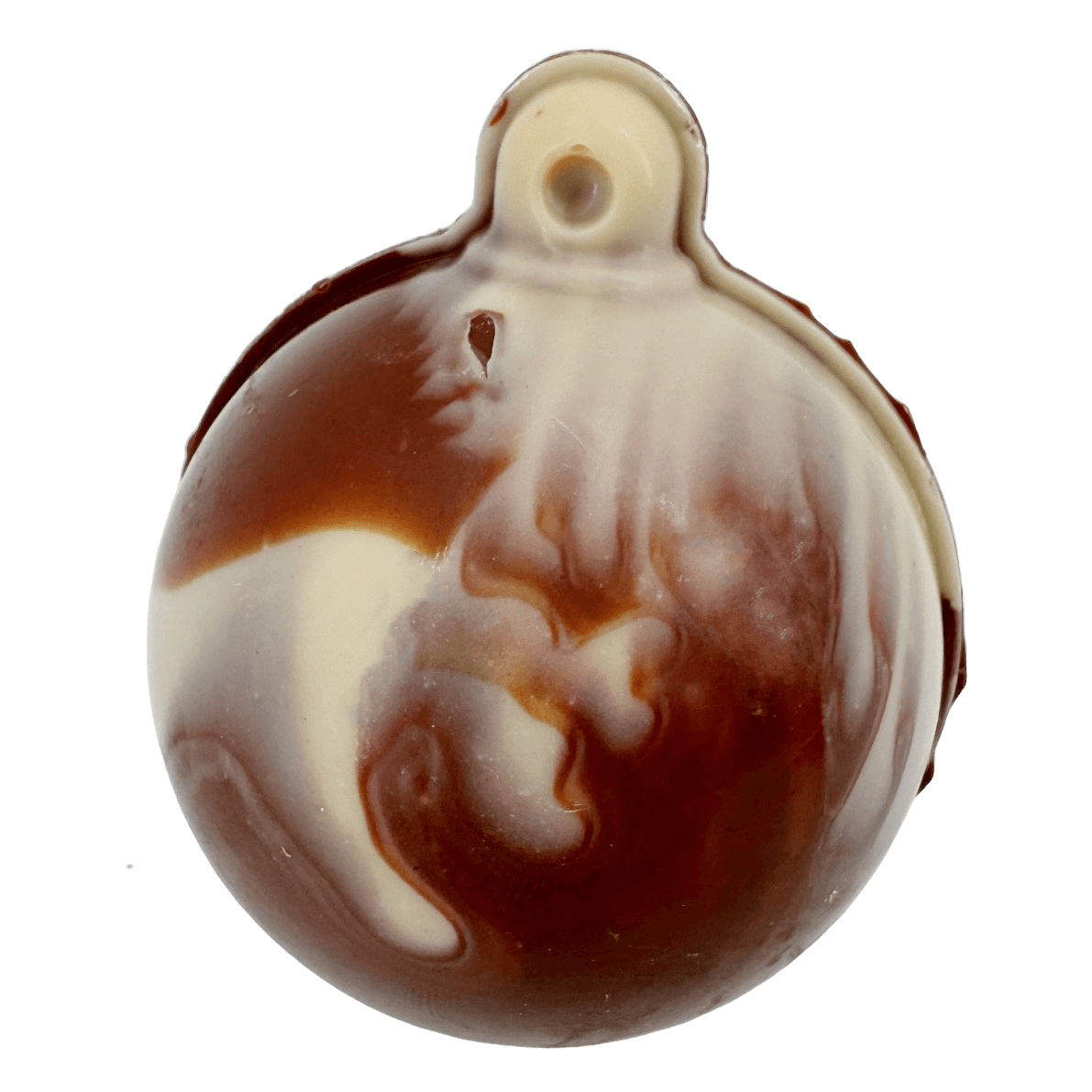 White, milk and dark chocolate festive Christmas bowl 60g