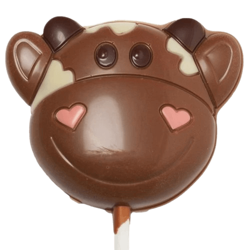 Milk chocolate cow lollipop