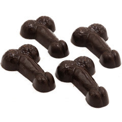 Dark chocolate dick with caramel filling