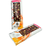 Charger l&#39;image dans la galerie, Fantasy dark chocolate bar 550 grs with cashew nuts, kumquats, redcurrants and cacao nibs