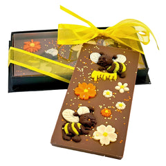 Chocolate bar 110 grs (milk chocolate) happy bees