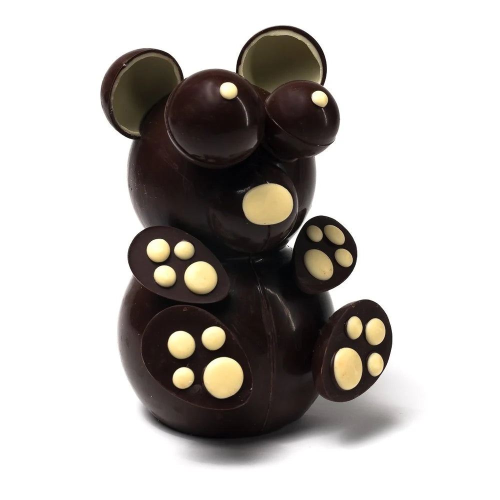 Dark chocolate bear 3D
