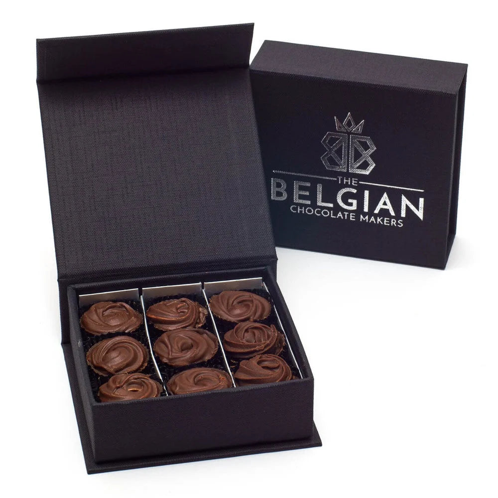 Luxury box of 9 gianduja pralines