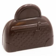 Louis Vuitton chocolate bag dark 250Grs - The Belgian Chocolate Makers